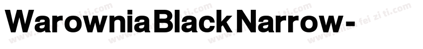 Warownia Black Narrow字体转换